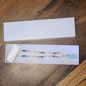 NWT Panacea teardrop stone beaded necklace